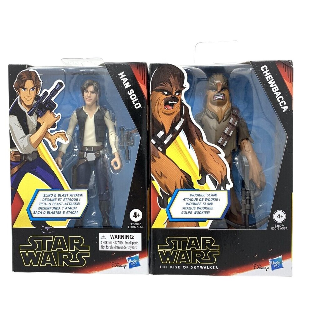 Star Wars Han Solo Chewbacca Galaxy of Adventures Action Figure 5 Inch